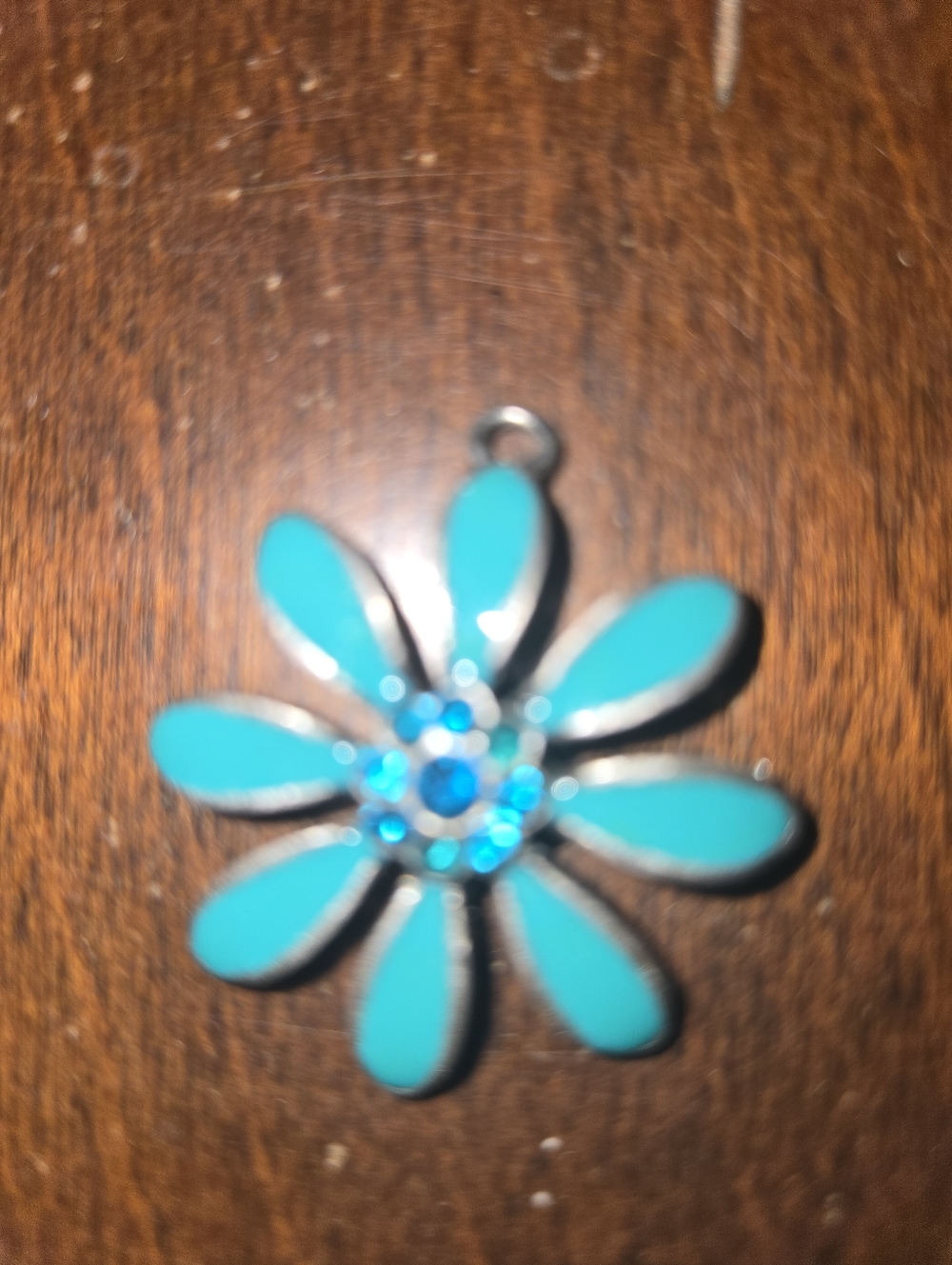 Turquoise Flower Pendant Charm